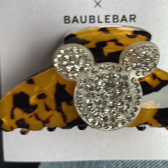 NEW Disney X Baublebar Mickey Mouse tortiose shell Hair Clip - Picture 2 of 2